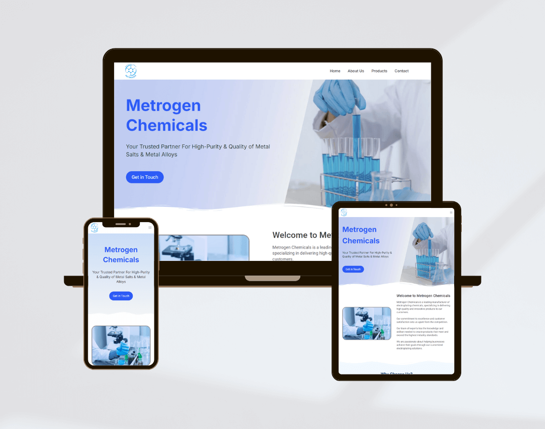 Metrogen Website Portfolio Image